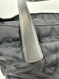 CC Logo Travel Line Tote Bag Black Nylon