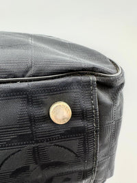 CC Logo Travel Line Tote Bag Black Nylon