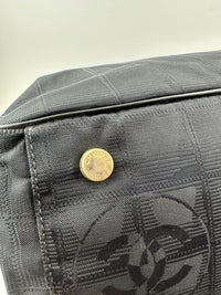 CC Logo Travel Line Tote Bag Black Nylon