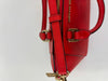 Red Saffiano Leather Satchel Bag