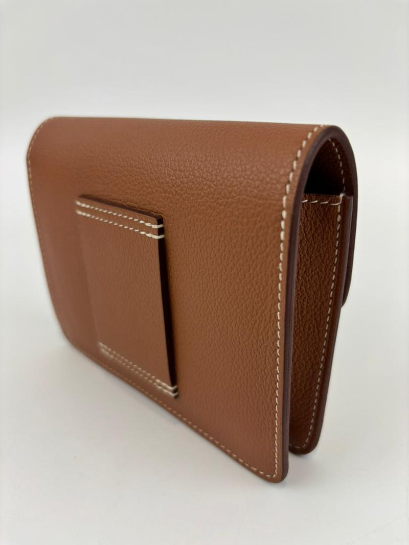 Roulis Slim Wallet in Gold GHW