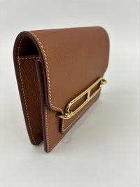 Roulis Slim Wallet in Gold GHW