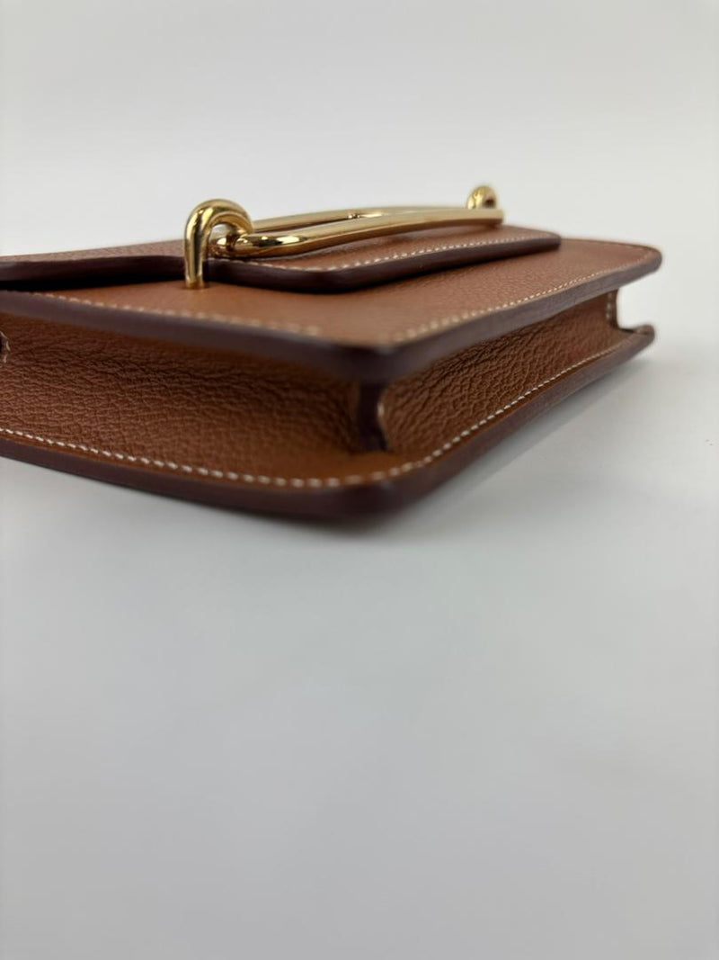 Roulis Slim Wallet in Gold GHW