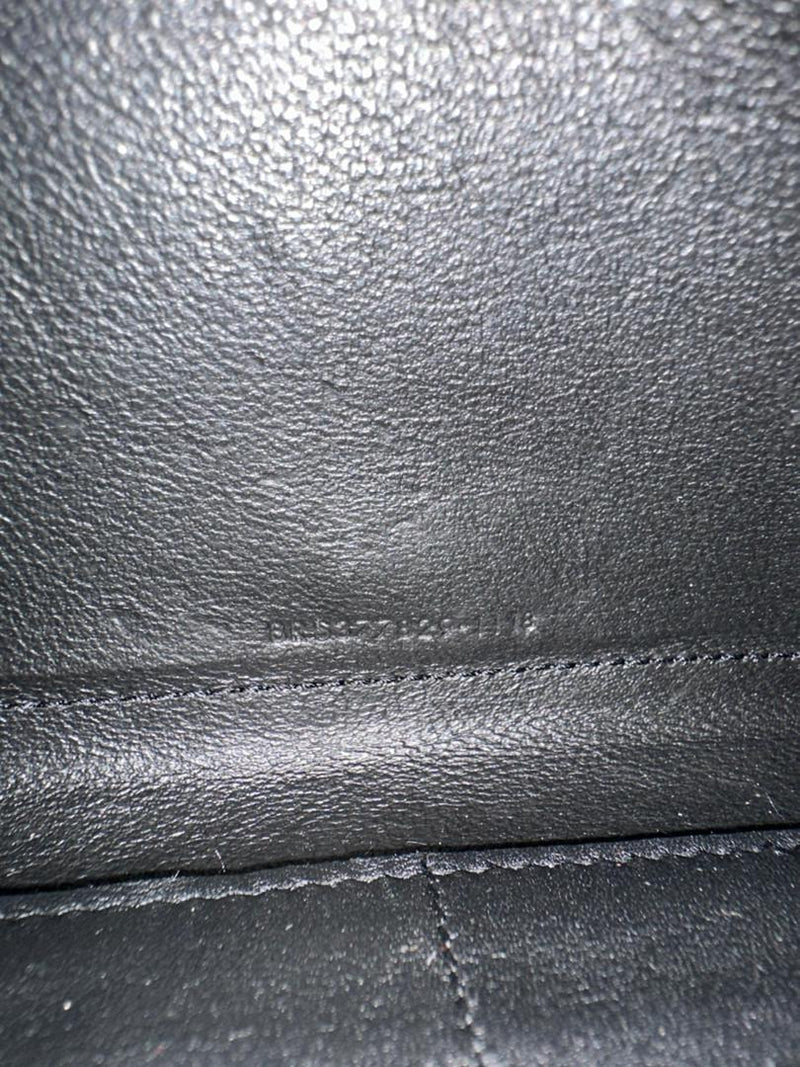 Medium Kate WOC in Black Patent Crocodile Embossed GHW