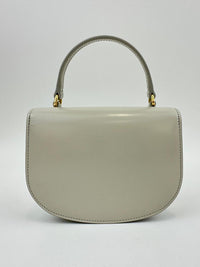 Mini Besace Clea in Chalk Shiny Calfskin