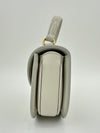 Mini Besace Clea in Chalk Shiny Calfskin