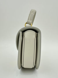 Mini Besace Clea in Chalk Shiny Calfskin