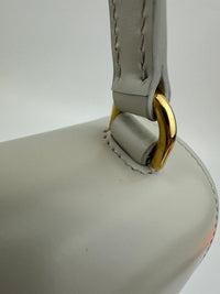 Mini Besace Clea in Chalk Shiny Calfskin