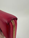 Otl Portefeuille Leather Zip Around Wallet in Fuschia