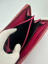 Otl Portefeuille Leather Zip Around Wallet in Fuschia
