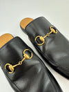Men’s Princetown Shoes Horsebit in Black Leather 426219 Size 6