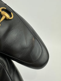 Men’s Princetown Shoes Horsebit in Black Leather 426219 Size 6