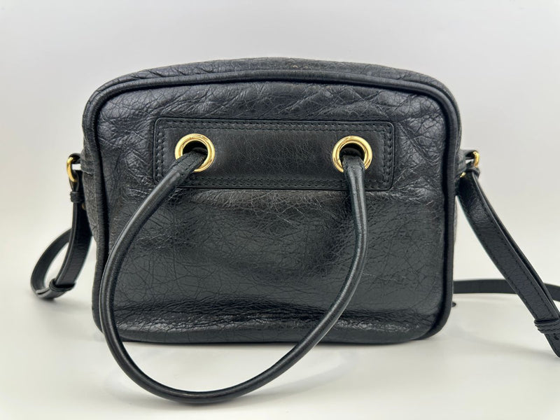 Blanket Square Small Black Bag