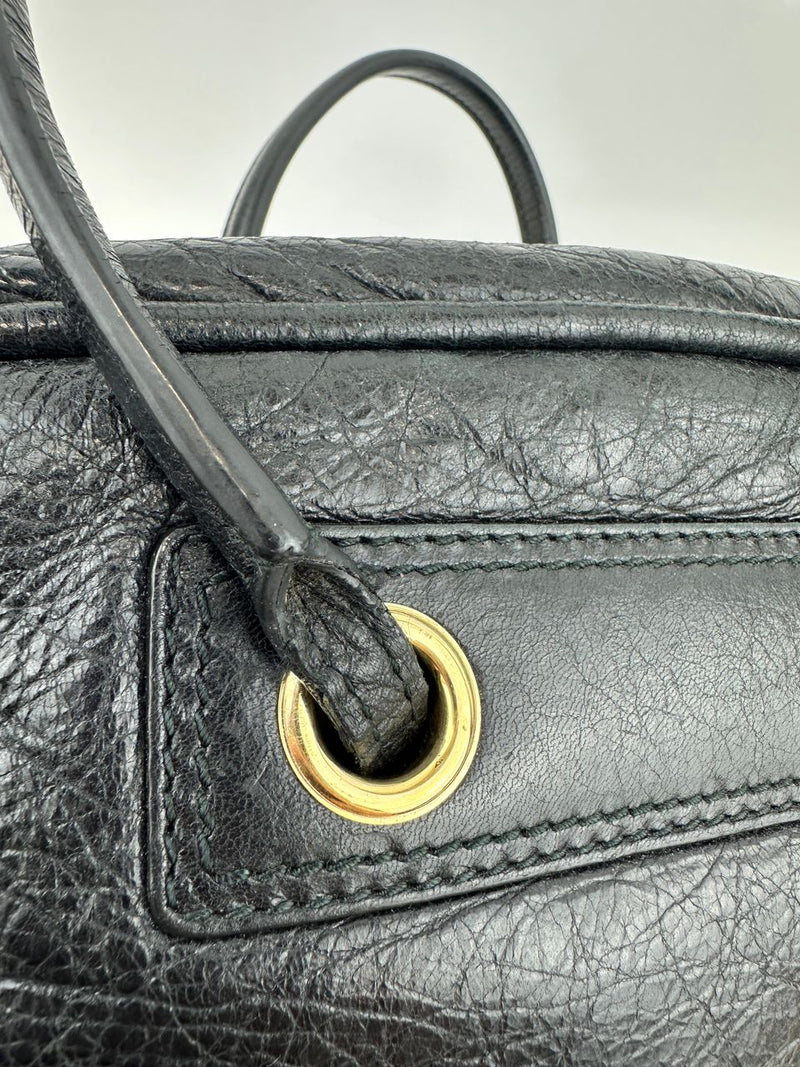 Blanket Square Small Black Bag