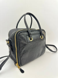 Blanket Square Small Black Bag