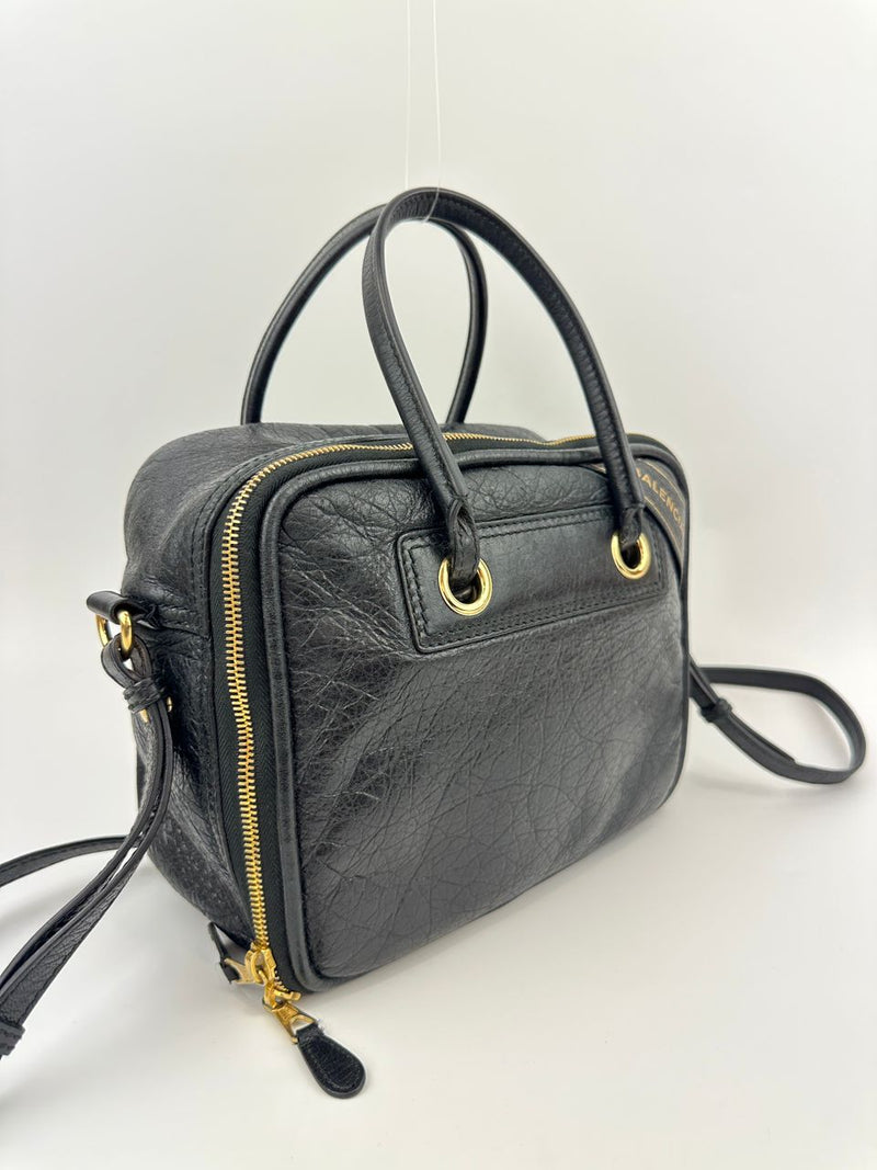 Blanket Square Small Black Bag