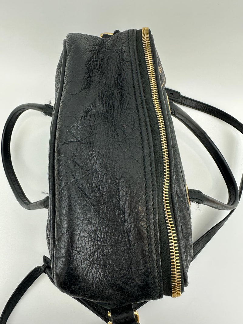 Blanket Square Small Black Bag