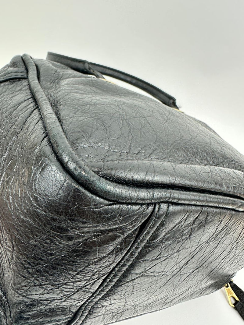 Blanket Square Small Black Bag