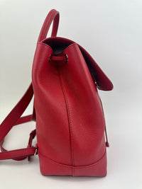 Lockme Red Calfskin Backpack