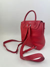 Lockme Red Calfskin Backpack