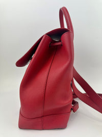 Lockme Red Calfskin Backpack