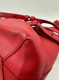 Lockme Red Calfskin Backpack