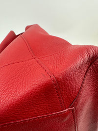 Lockme Red Calfskin Backpack