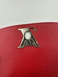 Lockme Red Calfskin Backpack