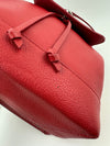 Lockme Red Calfskin Backpack