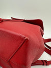 Lockme Red Calfskin Backpack