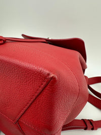 Lockme Red Calfskin Backpack