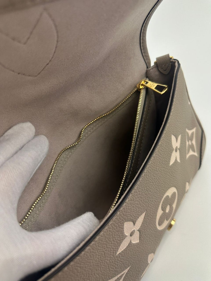 M46583 Diane Tourterelle Beige / Cream Monogram Empreinte Leather (RFID)