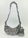 Le Cagole XS Silver Shoulder Bag