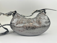 Le Cagole XS Silver Shoulder Bag