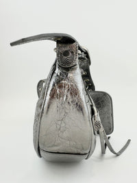 Le Cagole XS Silver Shoulder Bag