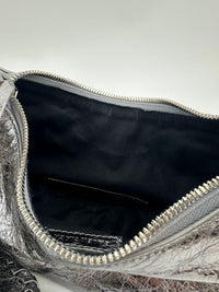 Le Cagole XS Silver Shoulder Bag