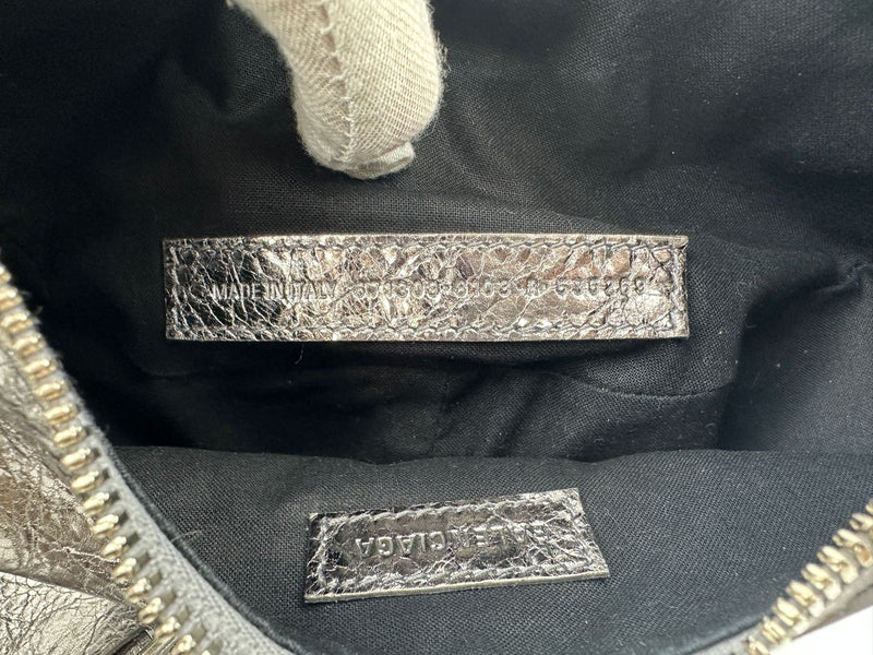 Le Cagole XS Silver Shoulder Bag