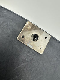 Boy Old Medium Paris-Dallas Black Calfskin Flap Bag RHW