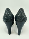 Gabrielle Coco Chanel Black Tweed Pumps Size 38.5