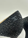 Gabrielle Coco Chanel Black Tweed Pumps Size 38.5