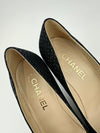Gabrielle Coco Chanel Black Tweed Pumps Size 38.5