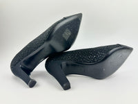 Gabrielle Coco Chanel Black Tweed Pumps Size 38.5