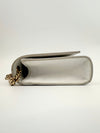 Small Kate White Grain De Poudre Embossed Leather GHW