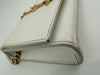 Small Kate White Grain De Poudre Embossed Leather GHW