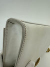 Small Kate White Grain De Poudre Embossed Leather GHW