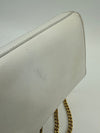 Small Kate White Grain De Poudre Embossed Leather GHW