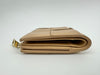 Small Cassette Intrecciato Beige Bifold Zip Wallet