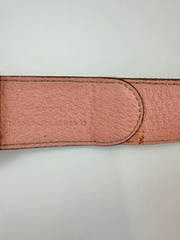GG Beige Canvas / Pink Reversible Belt GHW Size 80 / 32