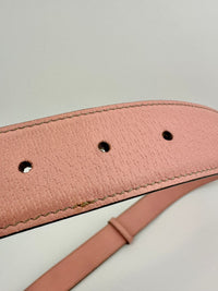GG Beige Canvas / Pink Reversible Belt GHW Size 80 / 32