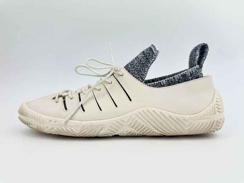 Climber Tech Knit Rubber White Sneaker Size 38